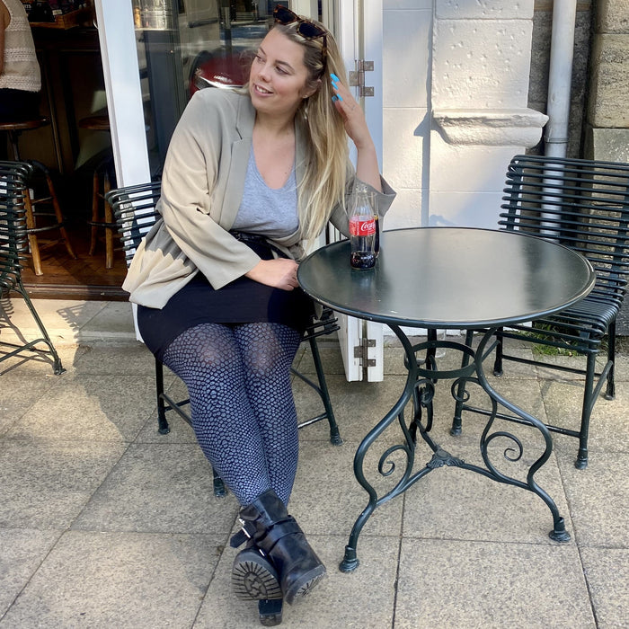 Pattern Tights - Snake Skin