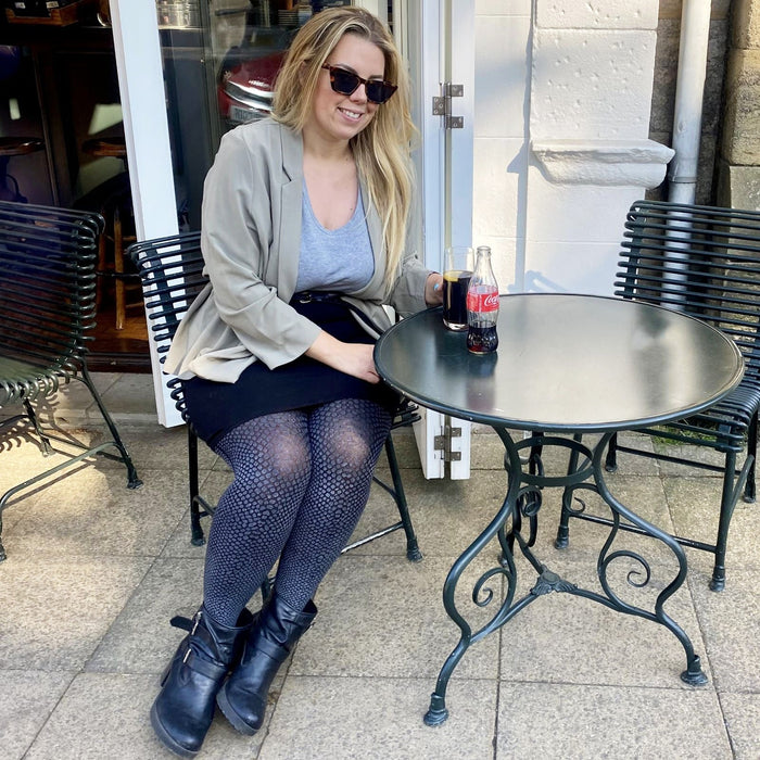 Pattern Tights - Snake Skin