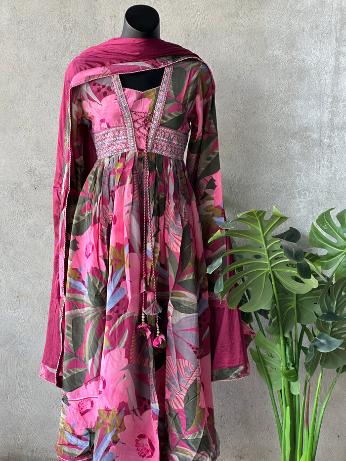 Patywear satin crepe Ready suit set