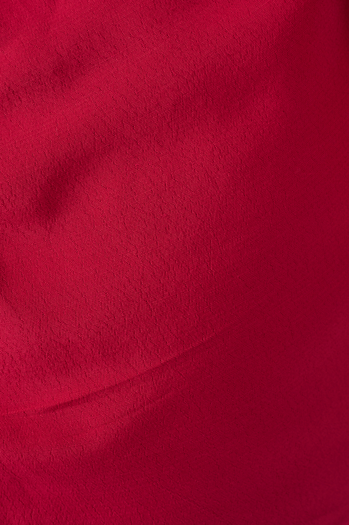 Pink Halter Neck Ruched Crepe Blouse_6