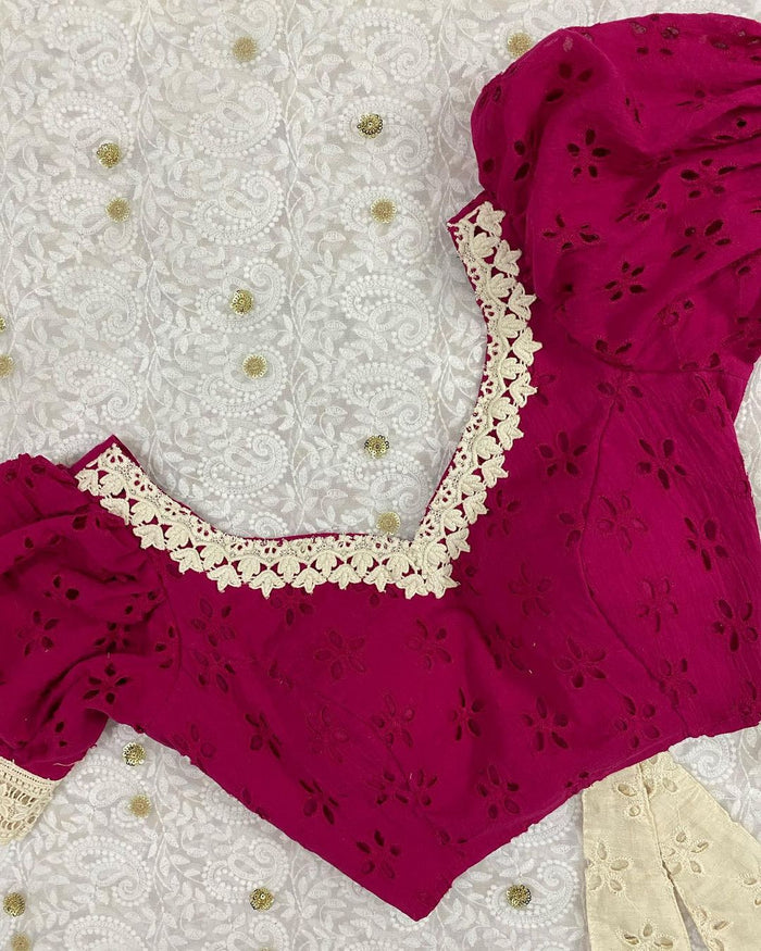 Pink Tulip Puff Sleeves