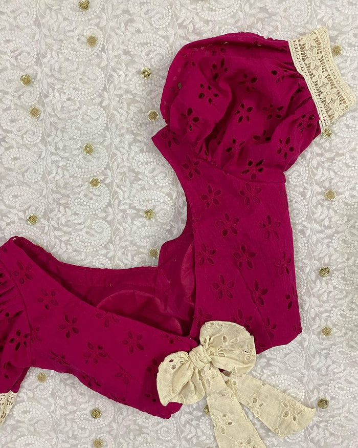 Pink Tulip Puff Sleeves