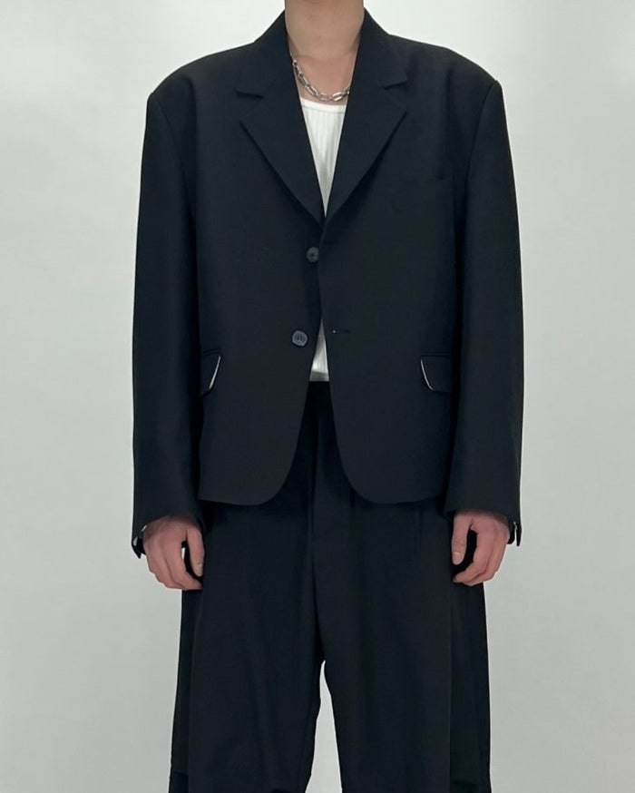 Pleat Cropped Jacket
