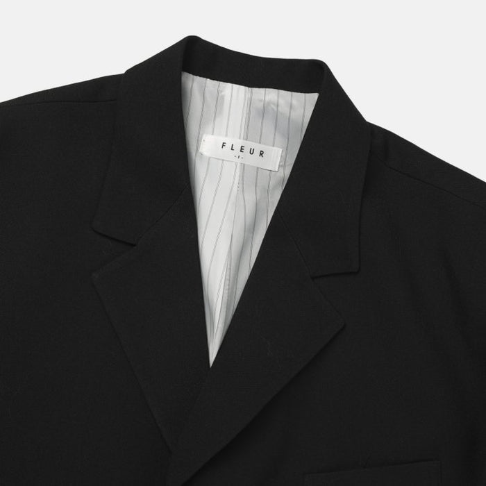 Pleat Cropped Jacket