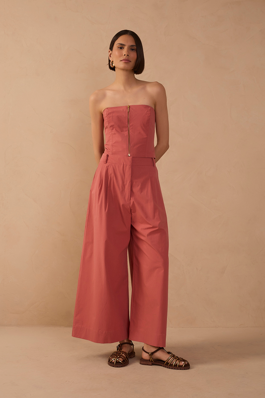 Pockets Wide-Leg Linen Pantacourt Pants_1
