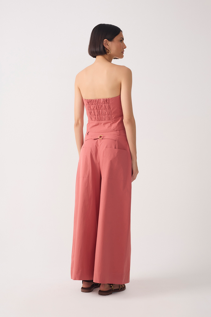 Pockets Wide-Leg Linen Pantacourt Pants_5