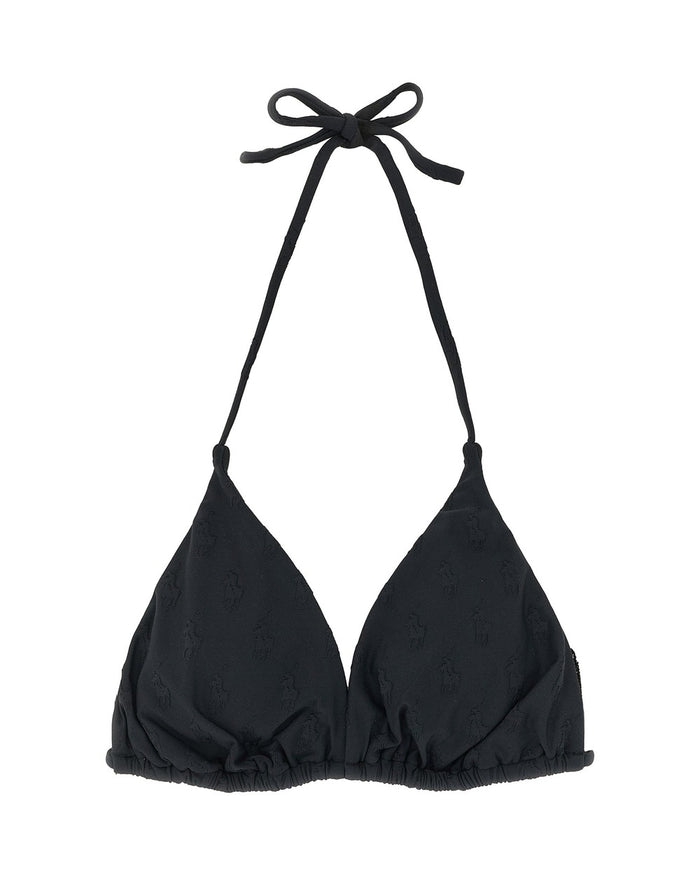 Polo Ralph Lauren Black Recycled Polyester Bikini