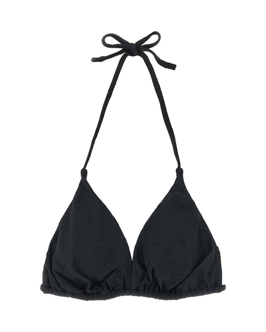 Polo Ralph Lauren Black Recycled Polyester Bikini