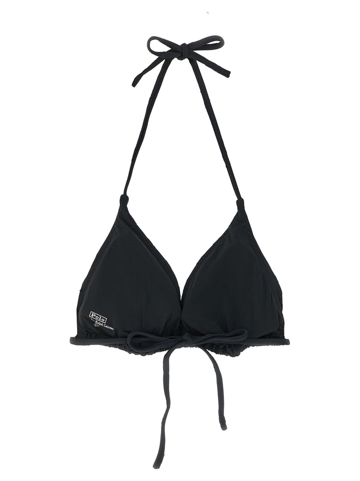 Polo Ralph Lauren Black Recycled Polyester Bikini