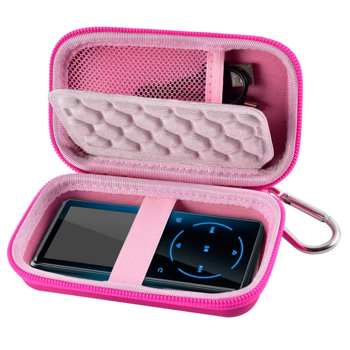 Portable MP3 & MP4 Player Travel Case | ALKOO – Red – protective case product view