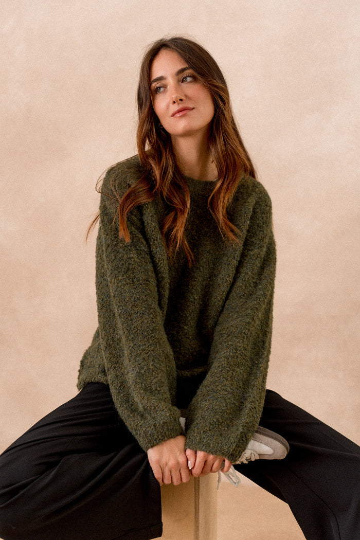 Pull Nour - Kaki