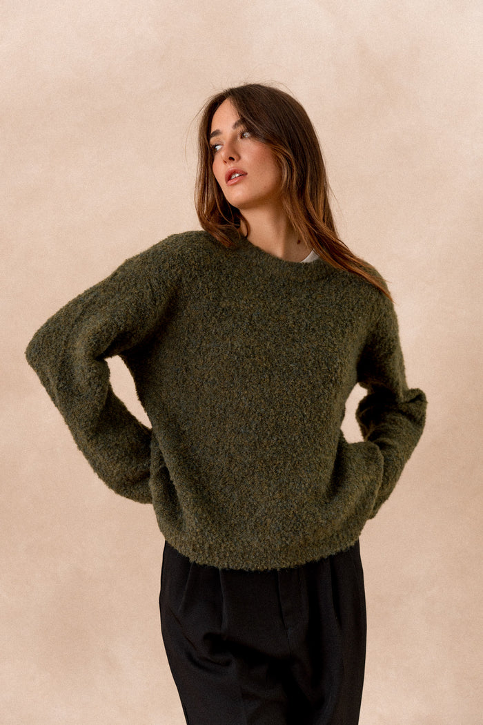 Pull Nour - Kaki
