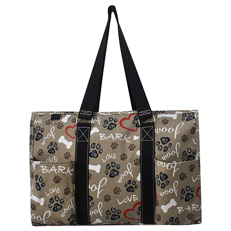 Puppy Love NGIL Zippered Caddy Large Organizer Tote Bag