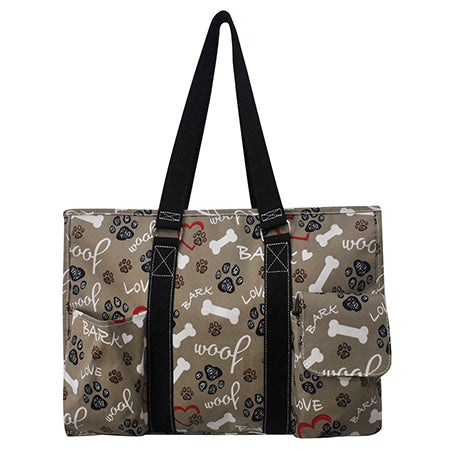 Puppy Love NGIL Zippered Caddy Large Organizer Tote Bag