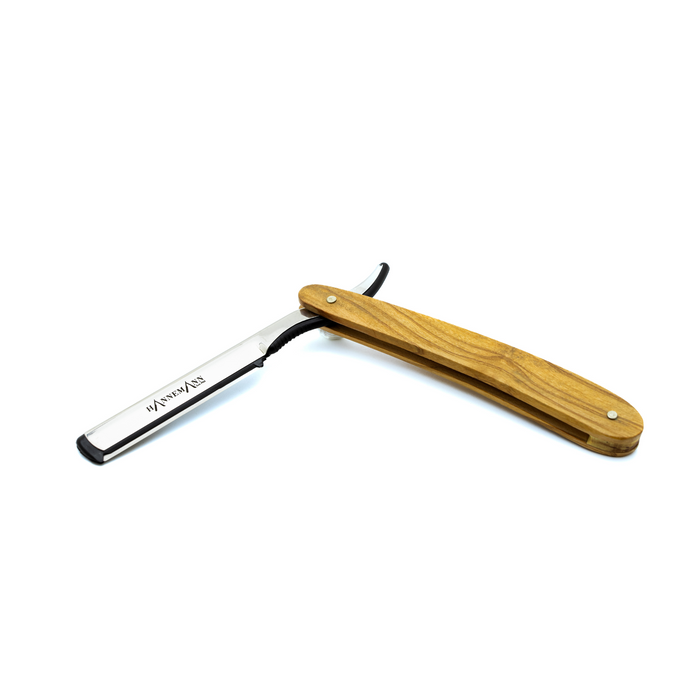 Rasiermesser mit Wechselklinge Olivenholz