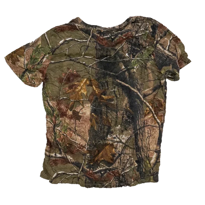 Realtree Women's Camo V-Neck T-Shirt - 2XLarge - Army & Outdoors - Camouflage T-Shirts