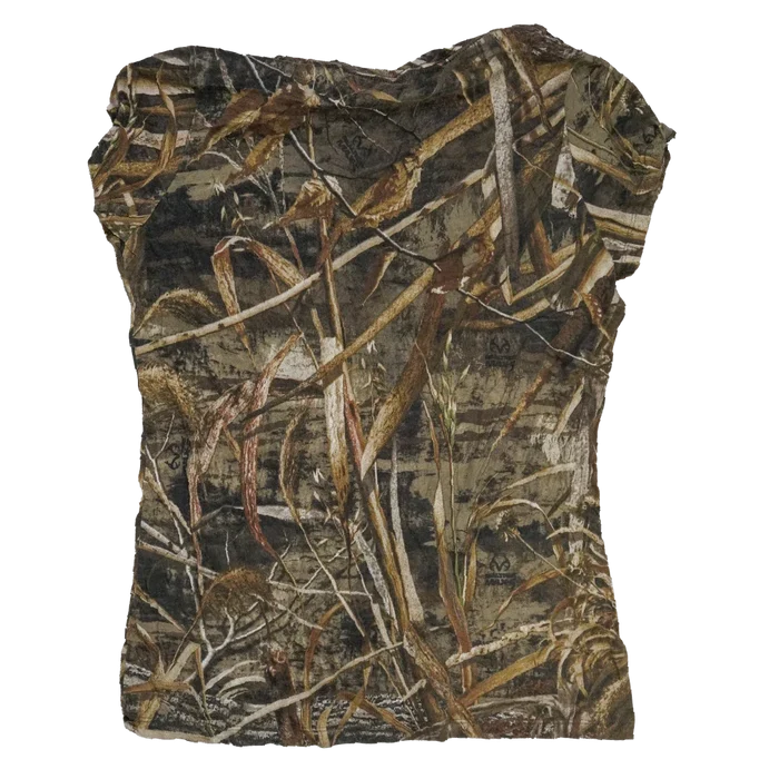 Realtree Women's Camo V-Neck T-Shirt - Large - Army & Outdoors - Camouflage T-Shirts