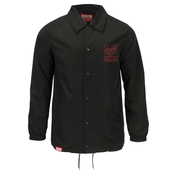 Red Box Crest Coaches Jacket - Black | Dixxon Flannel Co.