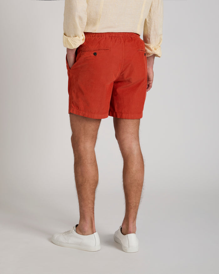 Regular fit corduroy Bermuda shorts