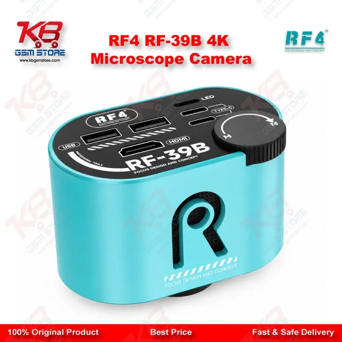 RF4 RF-39B 4K Wide-Angle CMOS Microscope Camera – Lossless Zoom for PCB Repair