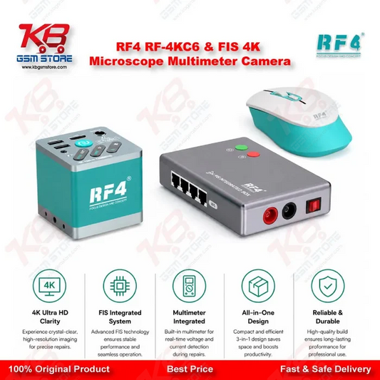 RF4 RF-4KC6 & FIS 4K Microscope Multimeter Camera – Integrated Interface Box for PCB Repair