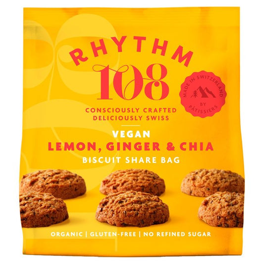 Rhythm 108 Ooh La La Tea Biscuit Lemon Ginger Chia 135g