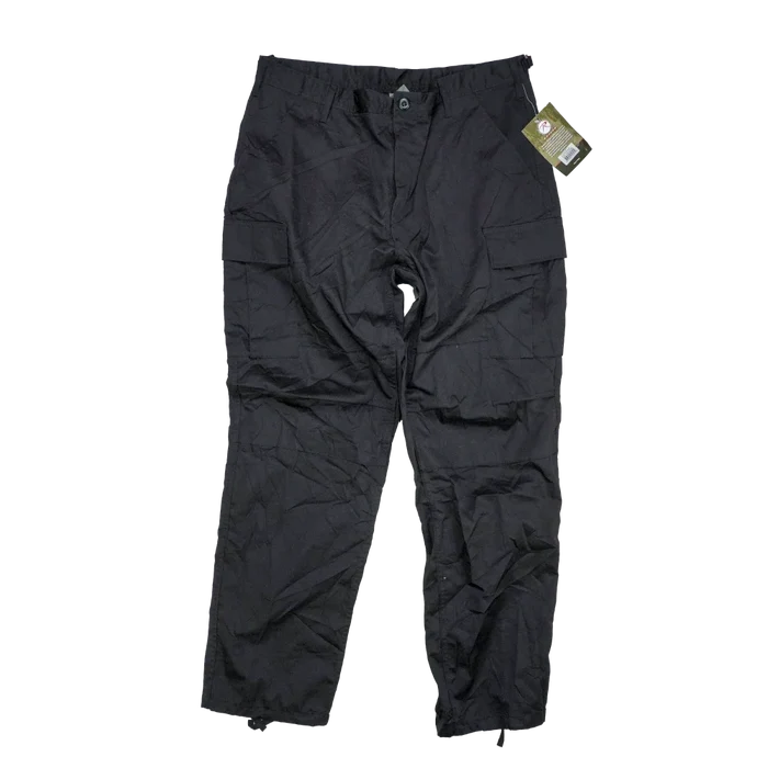 Rothco Black BDU Trousers - Large, Item 2 - Army & Outdoors - Combat Trousers