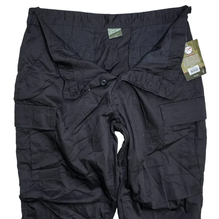 Rothco Black BDU Trousers - Large, Item 2 - Army & Outdoors - Combat Trousers