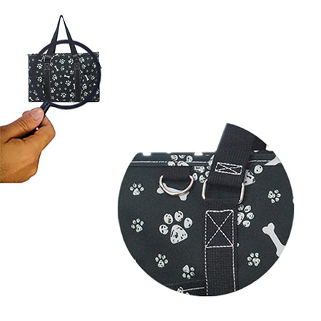 Round Of a Paws NGIL Zippered Caddy Large Organizer Tote Bag