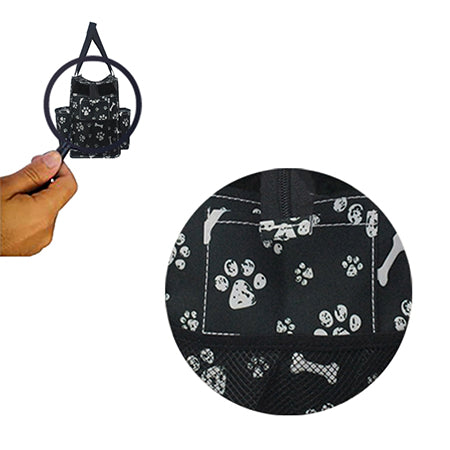 Round Of a Paws NGIL Zippered Caddy Large Organizer Tote Bag