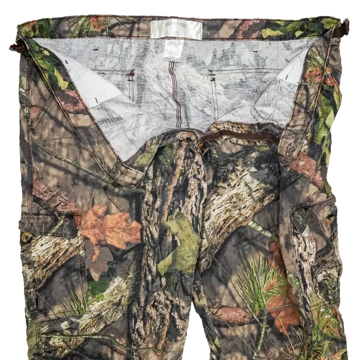 Rustic Ridge Mossy Oak Camo Ripstop Field Trousers - 2XLarge - Army & Outdoors - Combat Trousers