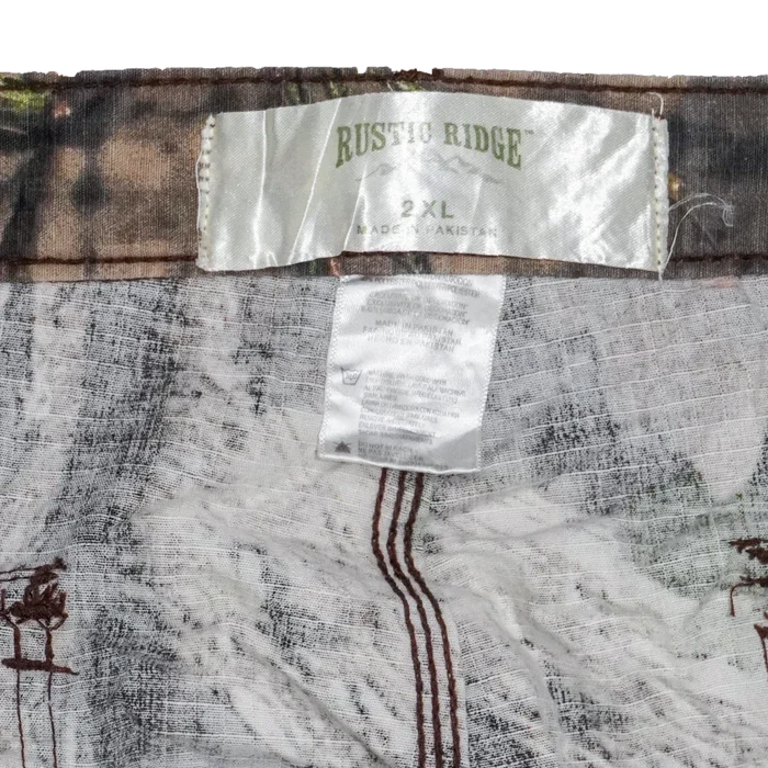 Rustic Ridge Mossy Oak Camo Ripstop Field Trousers - 2XLarge - Army & Outdoors - Combat Trousers