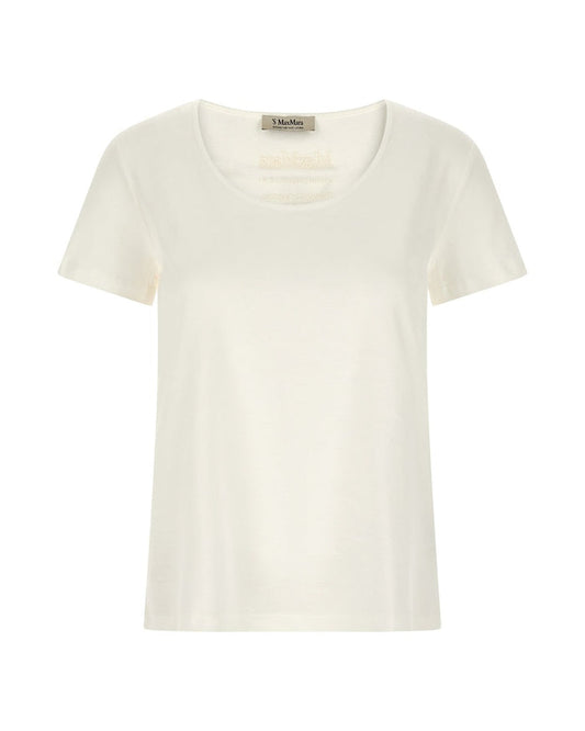 'S Max Mara White Cotton T-Shirt