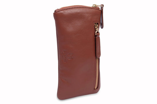 Mabel Leather Glasses Case - Bascora