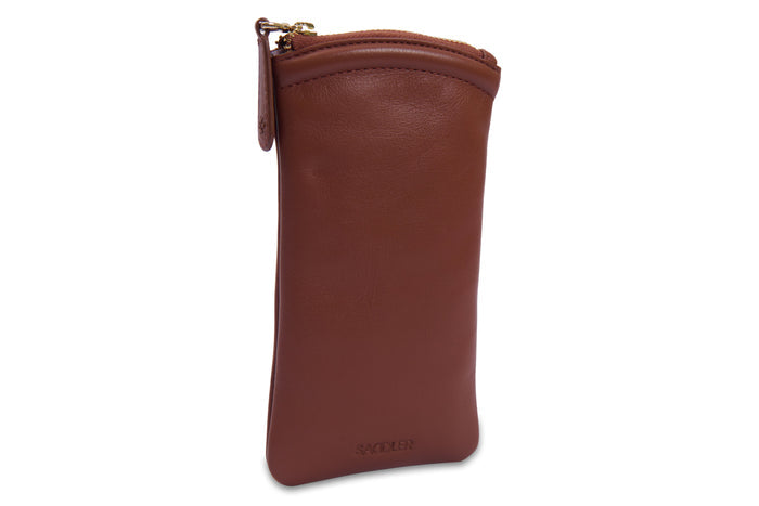 Mabel Leather Glasses Case - Bascora