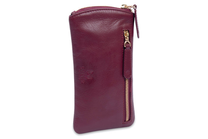 Mabel Leather Glasses Case - Bascora