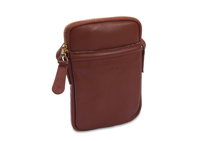 Margot RFID Leather Phone Pouch - Bascora