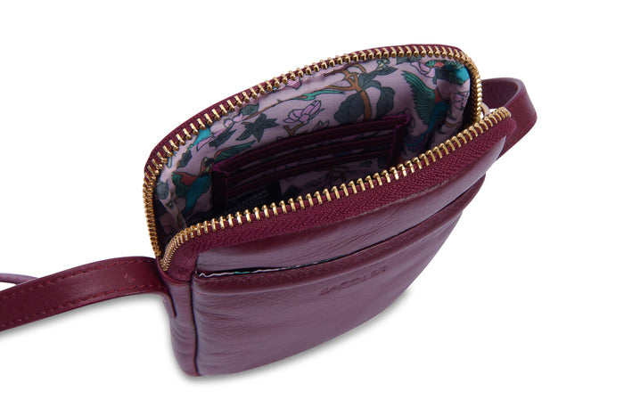 Margot RFID Leather Phone Pouch - Bascora