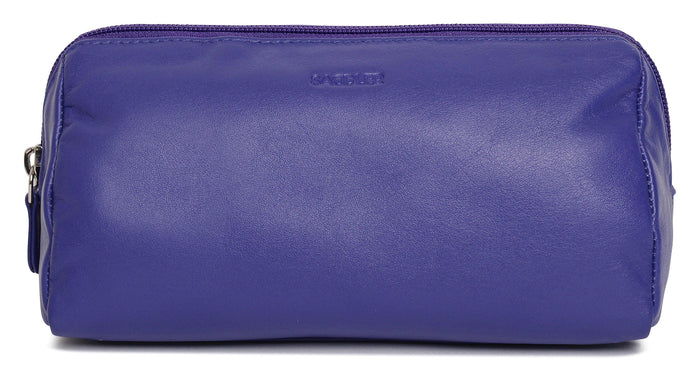 Megan RFID Leather Cosmetic Bag - Bascora