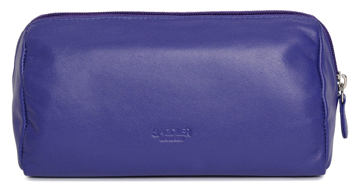 Megan RFID Leather Cosmetic Bag - Bascora
