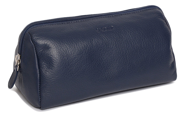 Megan RFID Leather Cosmetic Bag - Bascora