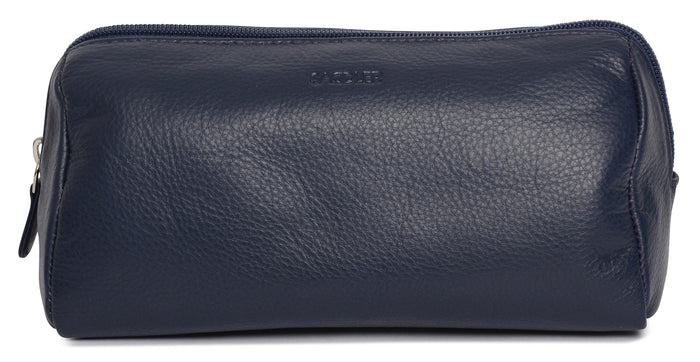 Megan RFID Leather Cosmetic Bag - Bascora
