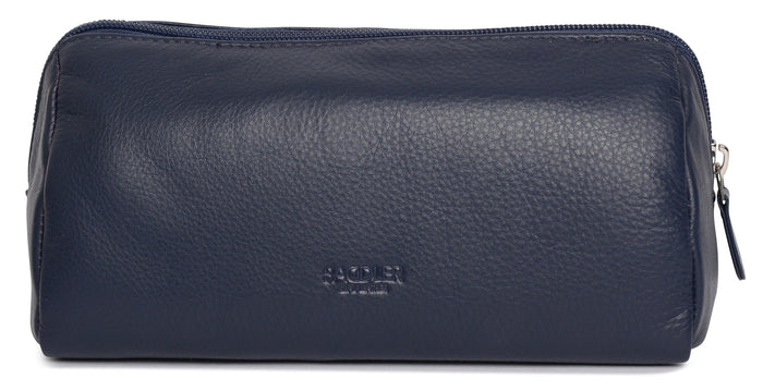 Megan RFID Leather Cosmetic Bag - Bascora