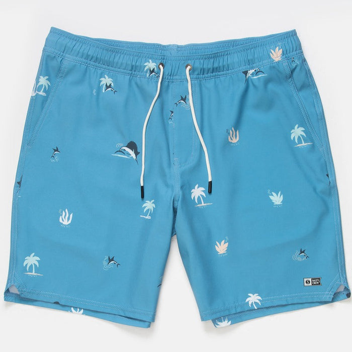 Salty Crew Boys Lowtide Elastic Boardshorts - Azul Blue Youth Shorts
