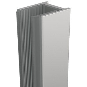 Satin Chrome, Shower Screen Wall Channel for 10mm Glass - Image 1
