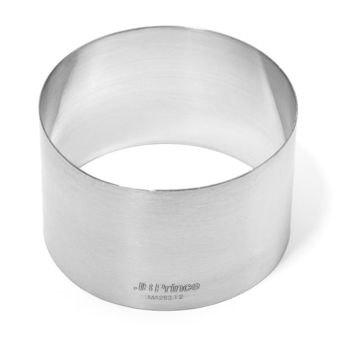 Seamless Stainless Steel Ring by JB Prince - 2.3 x 2.9 inches