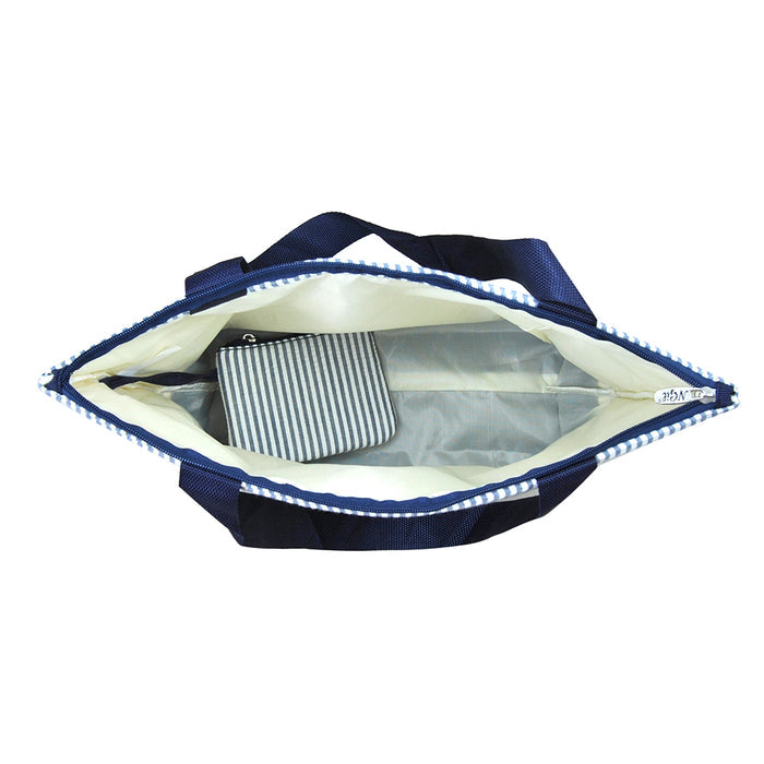 Seersucker Navy NGIL Canvas Tote Bag