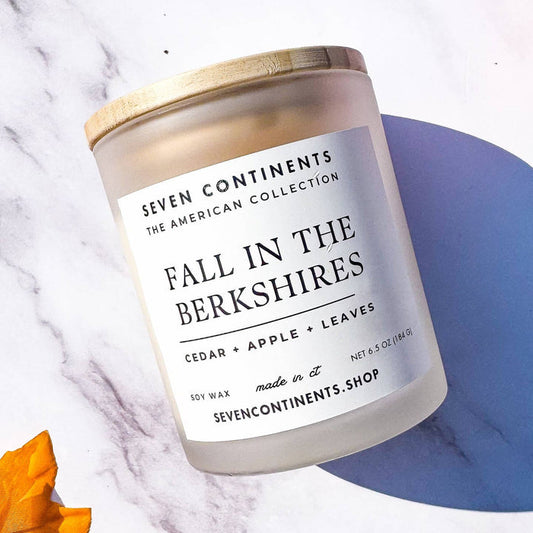 Seven Continents Fall in the Berkshires Candle