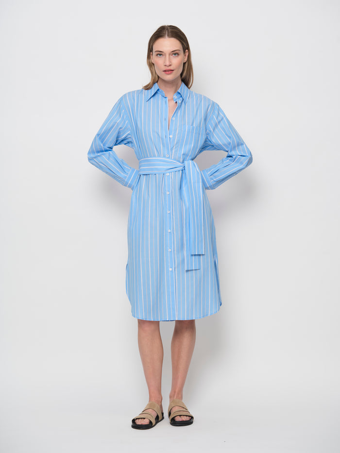 Shirt Dress With Waist Tie