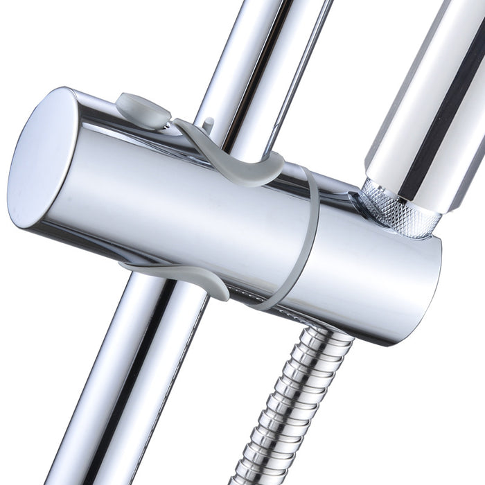 Shower Slider Round Stainless Steel